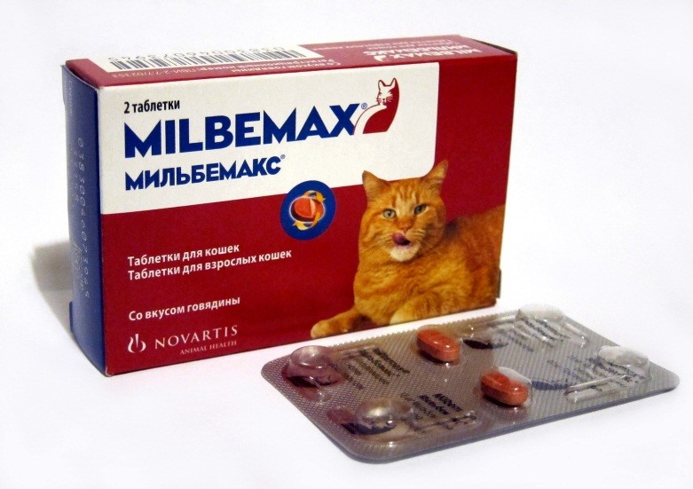 Мильбемакс для кошек от 2 до 8 кг таблетки