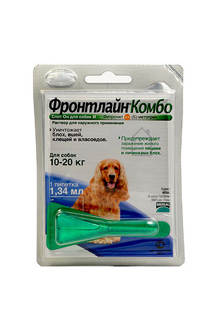  Фронтлайн Комбо M капли на холку для собак 10 – 20 кг